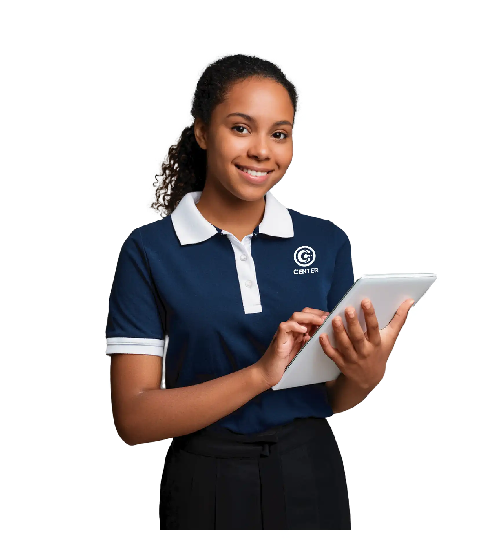 Estudiante con tablet